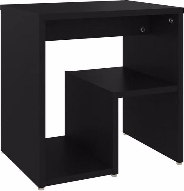 Berkfield Home Bed Cabinet in Black, W/D/H: 40 x 30 x 40 cm