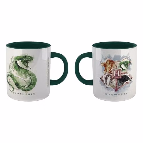 Zavvi Harry Potter Slytherin Ceramic Mug in Green and Multicolour