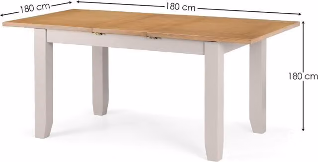 Julian Bowen Richmond Extending Oak Dining Table and 6 Chairs Set in Grey and Brown