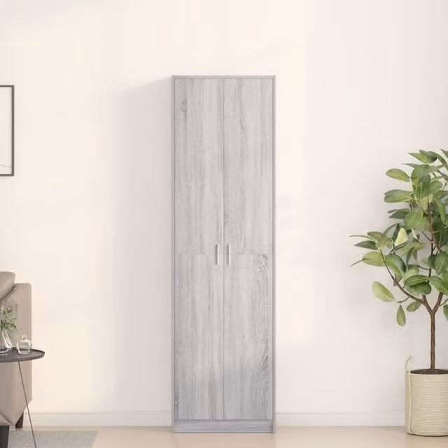 Berkfield Home Grey Sonoma Wardrobe W/D/H: 55 x 25 x 189 cm
