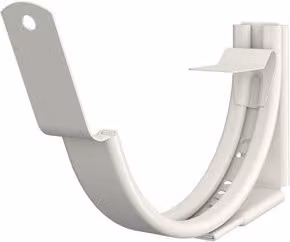 Lindab Adjustable Fascia Bracket for 125mm Half Round Steel Gutters in White