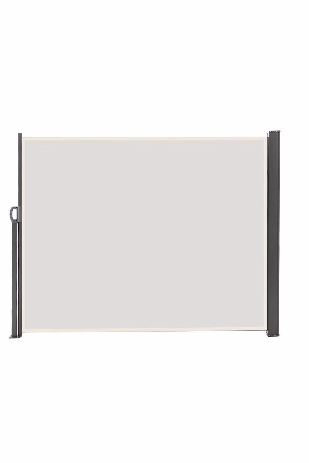 Garden Sanctuary Retractable Outdoor Privacy Side Awning in Beige, W: 300 cm, H: 160 cm – 2