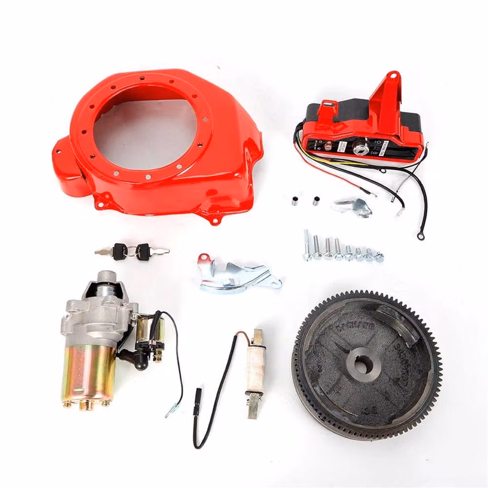 VOGREX 6.5HP Electric Starter Kit for GX200 Motor, Red – 5