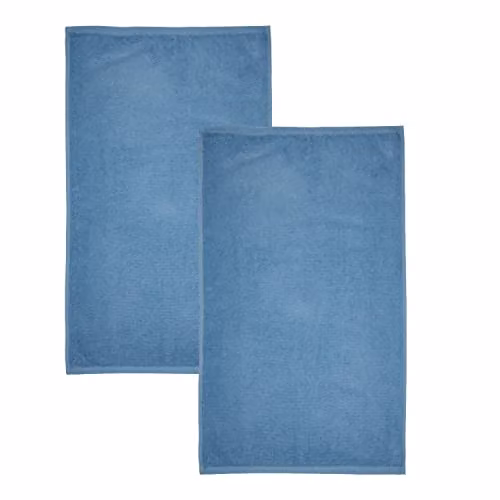 Catherine Lansfield Quick Dry Cotton Bath Sheet Pair, Blue – 2