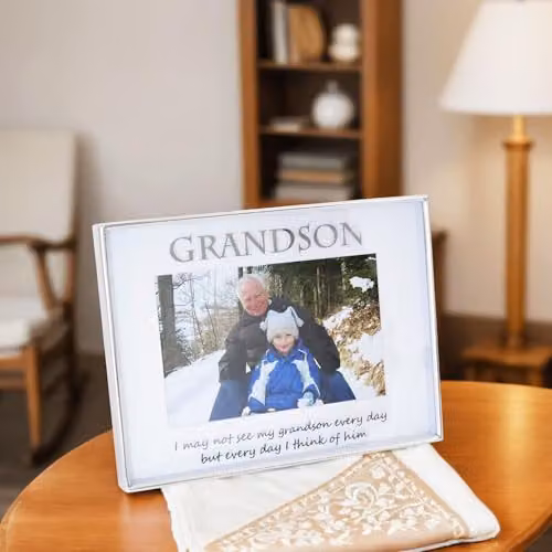 Happy Homewares Modern Rectangular Metal and Glass Single Picture Frame, Silver, W/H: 20 x 15 cm – 3