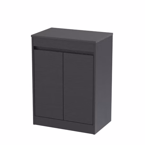 Balterley Modern 2 Door Floor Standing Bathroom Vanity Unit with Worktop, Grey, W/D/H: 62.0 x 39.5 x 83.5 cm – 4