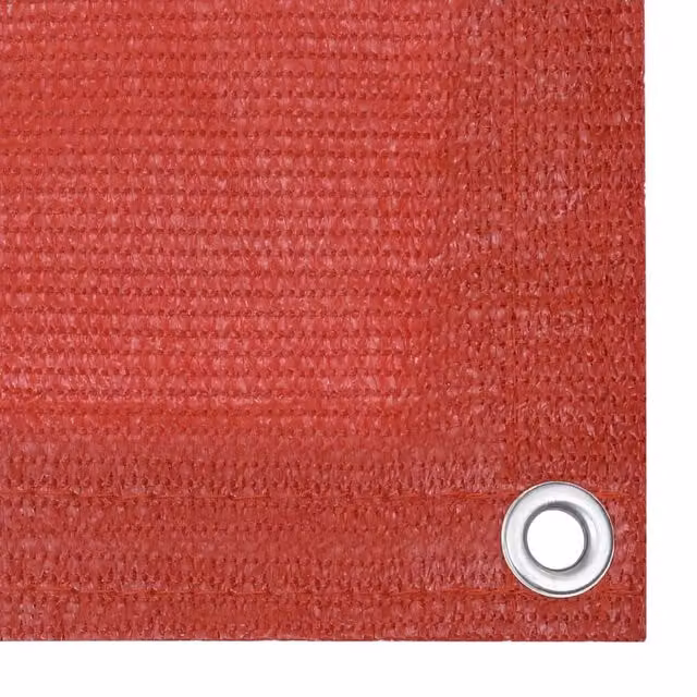 Berkfield Home Red Semi-Transparent HDPE Fabric Balcony Cover, W: 120 cm, H: 400 cm