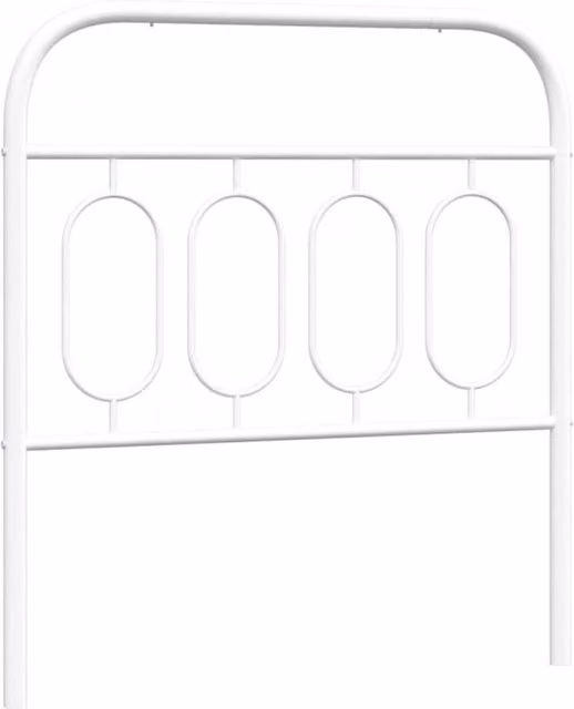 Berkfield Home Classic Metal Headboard in White, 90 cm – 1