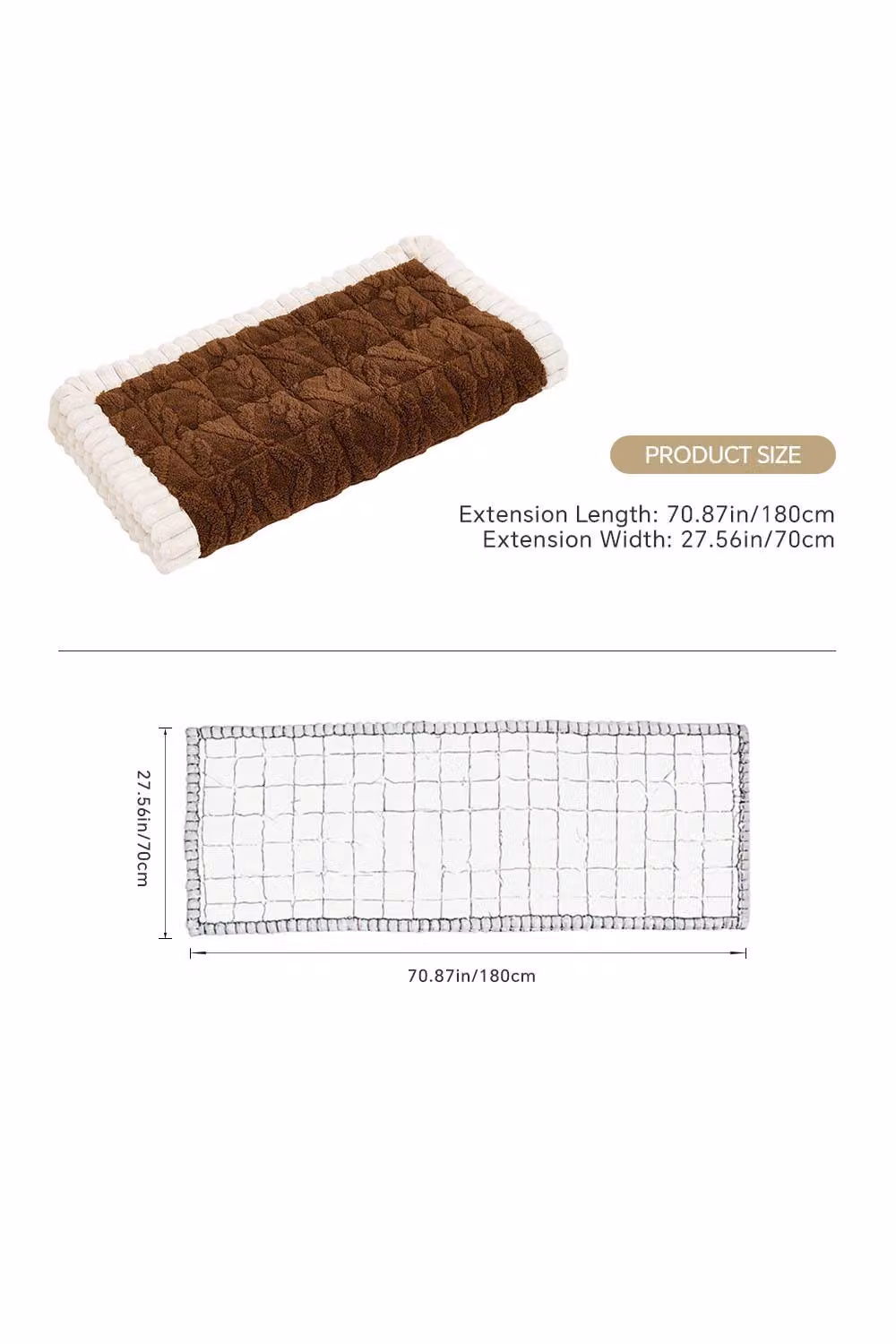 Garden Sanctuary Non-slip and Washable Sofa Protector in Brown – 4