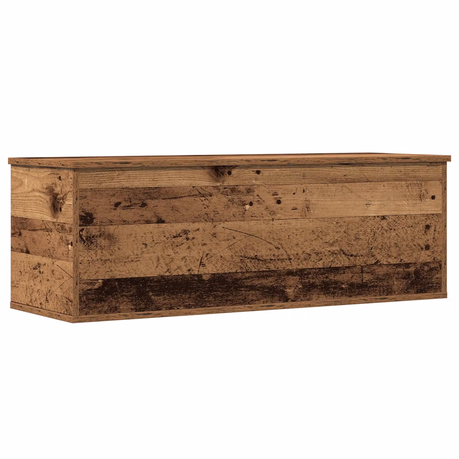 Berkfield Home Storage Box in Old Wood Brown, W/D/H: 102 x 35 x 35 cm – 2