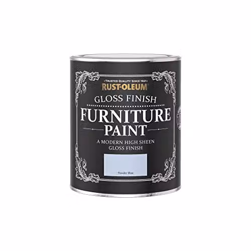 Rust-Oleum Water-Based Gloss Furniture and Skirting Board Paint in Blue, 0.75 l – 3