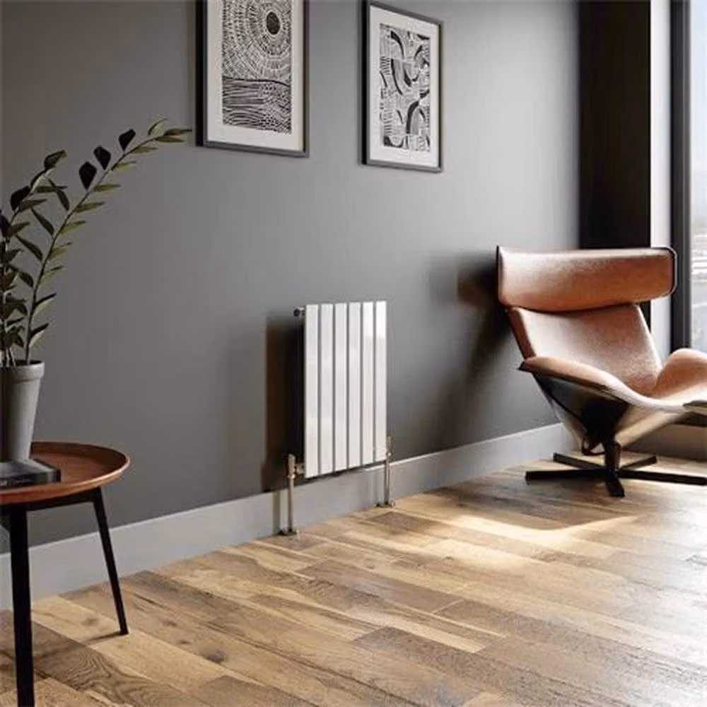 FORGEVIO Single Flat Panel Designer Radiator in White, W/H: 60.0 x 45.6 cm – 3