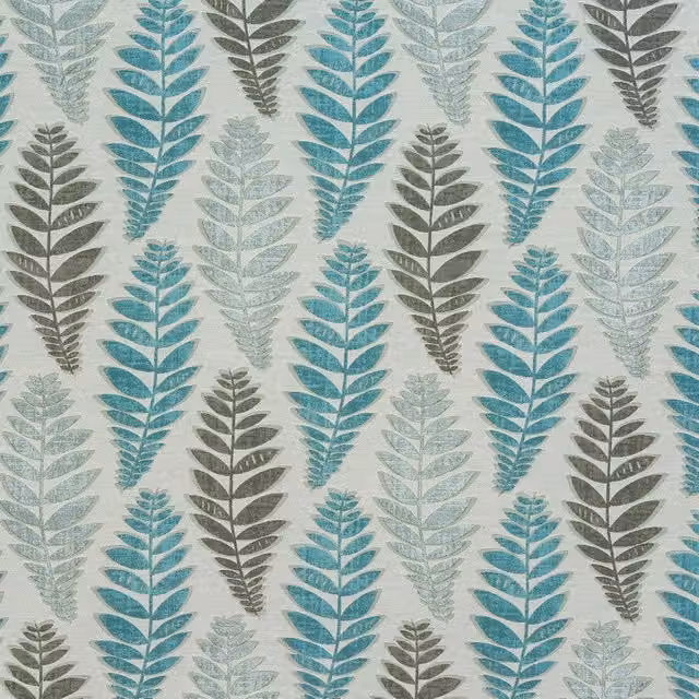Terrys Floral Fabric Panel in Blue and Duck-Egg