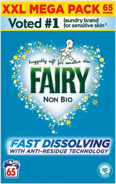 Fairy Non Bio Washing Powder Original Blue