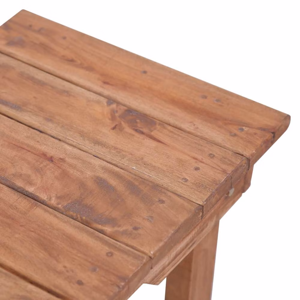 Berkfield Home End Table in Brown Solid Mahogany Wood, W: 70 cm, D: 35 cm, H: 60 cm – 3