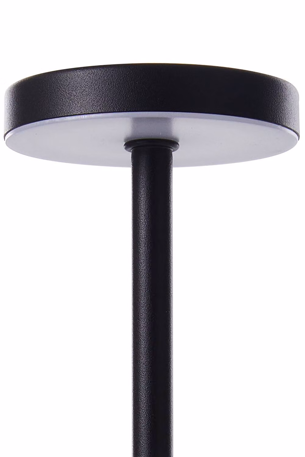 Garden Sanctuary Industrial-Style Rechargeable Dimmable Metal Table Lamp in Black – 4
