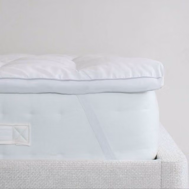 Essential Soft White Hollow Fibre Mattress Topper, W/D/H: 90 x 200 cm