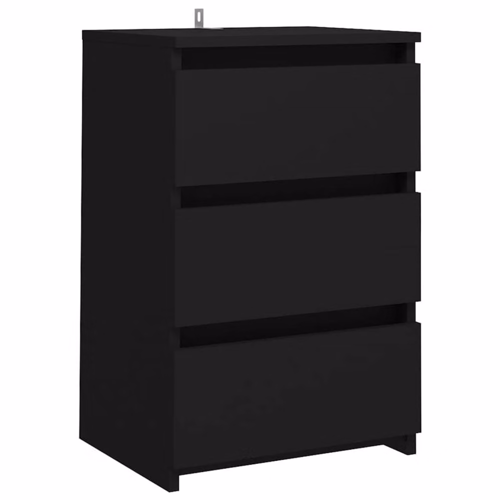 Berkfield Home Durable Bed Cabinet in Black, W/D/H: 40 x 35 x 62.5 cm – 3
