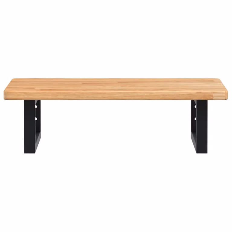 Berkfield Home Wall Mounted Basin Shelf in Brown Oak and Steel