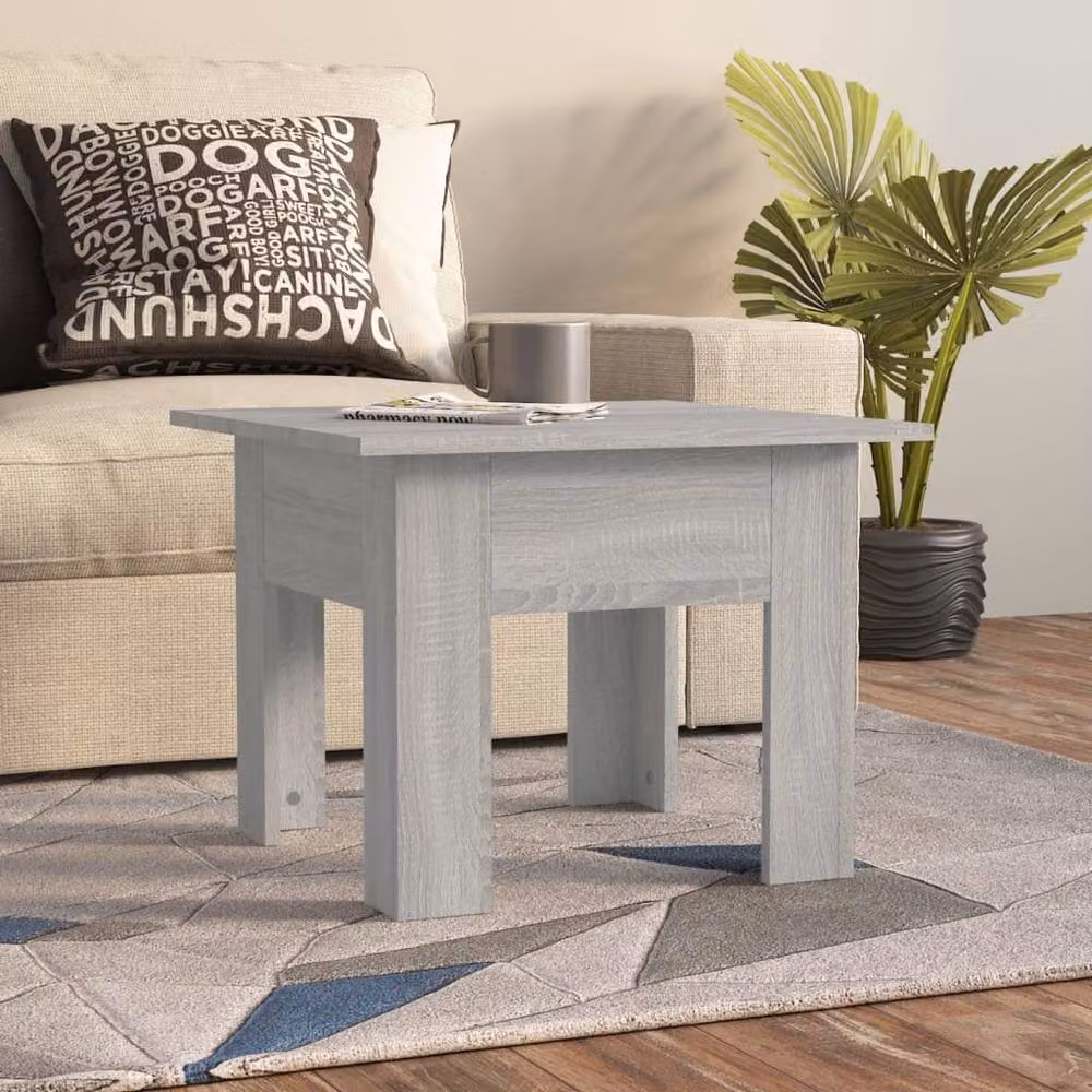 Berkfield Home Grey Sonoma Square Coffee Table, W/D/H: 55 x 55 x 42 cm – 2