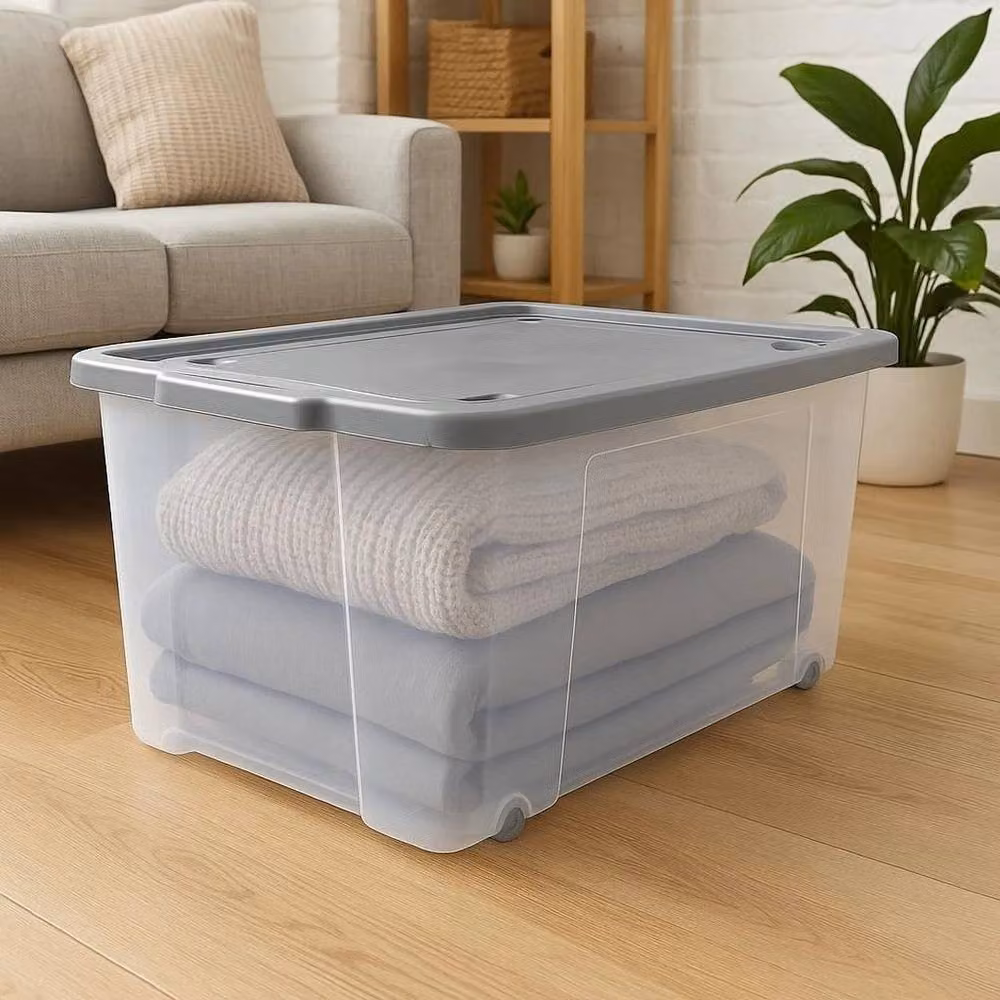 SPETLEK 100L Extra Large Transparent Plastic Storage Box – 2