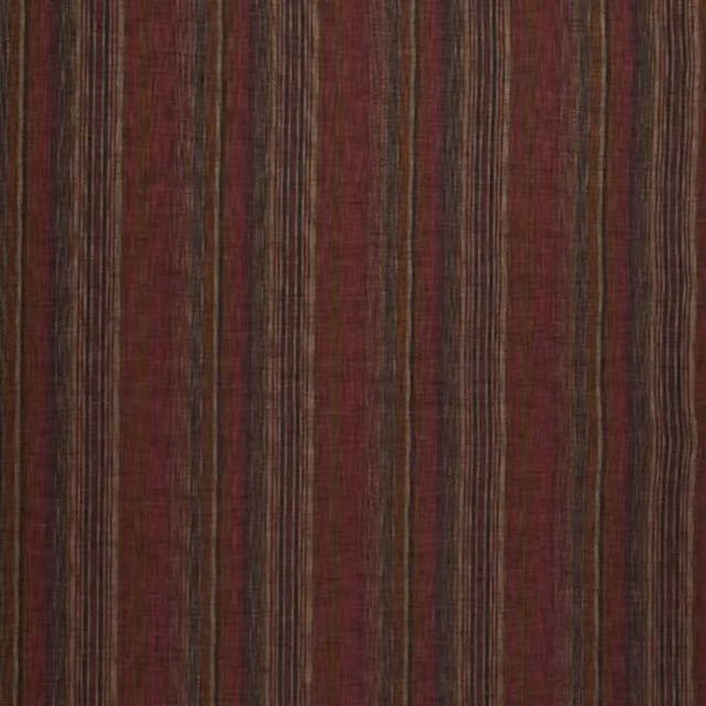 iLiv Maya Fabric Chilli Red and Purple Ethnic Striped Curtains