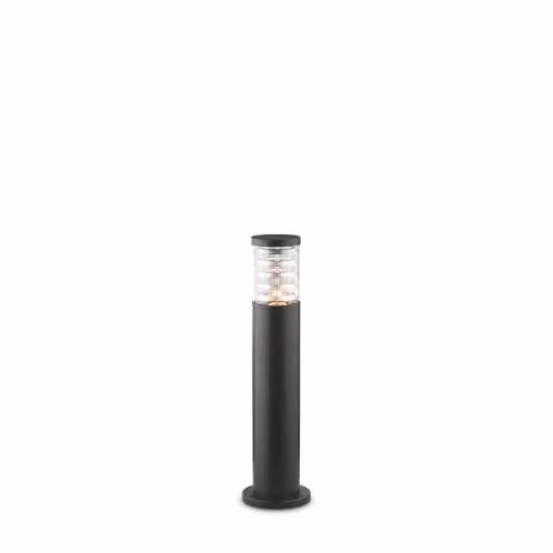 Netlighting Tronco Black Outdoor Short Bollard Garden Floor Light with Aluminium and Glass IP44 E27 – 1