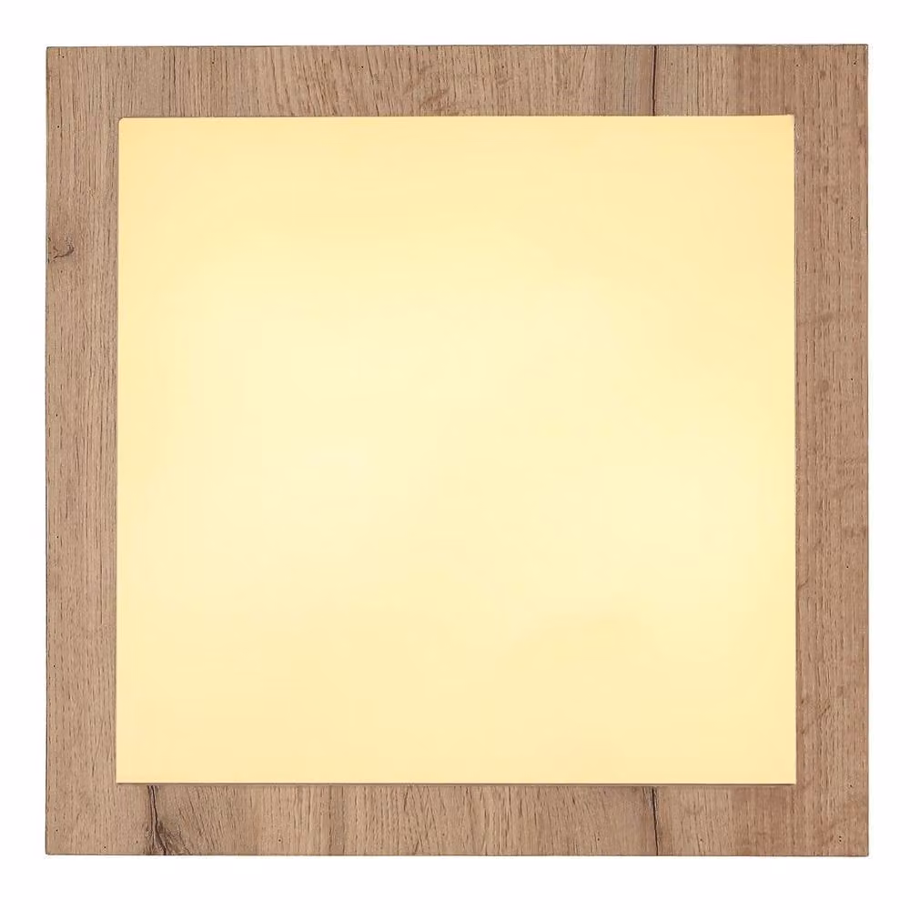 Netlighting Xavvi Square Flush Ceiling Light in White Matt with Warm White LED 3000K – 1