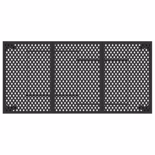 vidaXL Extendable Rectangular Garden Table in Anthracite Powder Coated Steel, W/D/H: 165 x 80 x 72 cm – 2