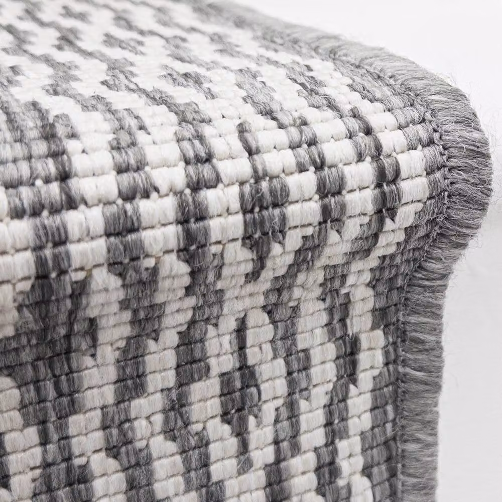 runrug Cable Stair Runner Carpet in Grey, W: 60 cm, L: 720 cm – 3
