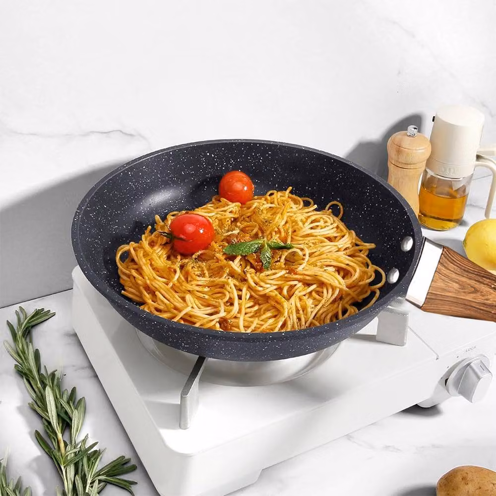 Kelvenix Non Stick Black Ceramic Granite Marble Coated Frying Pan – 3