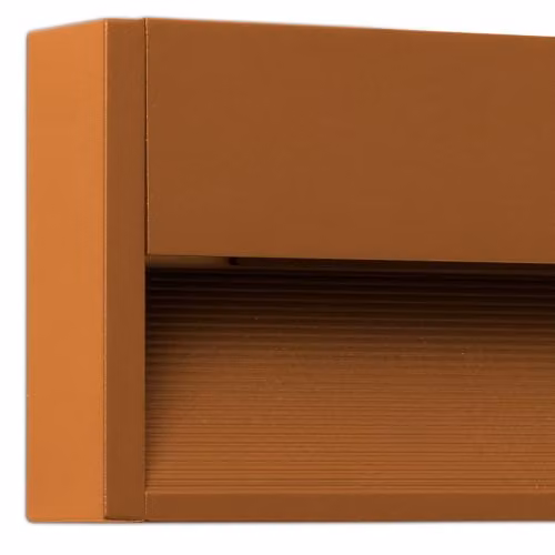Netlighting Grada Outdoor Surface Mounted LED Wall Lamp, Brown, 3W, 3000K, IP54 – 2