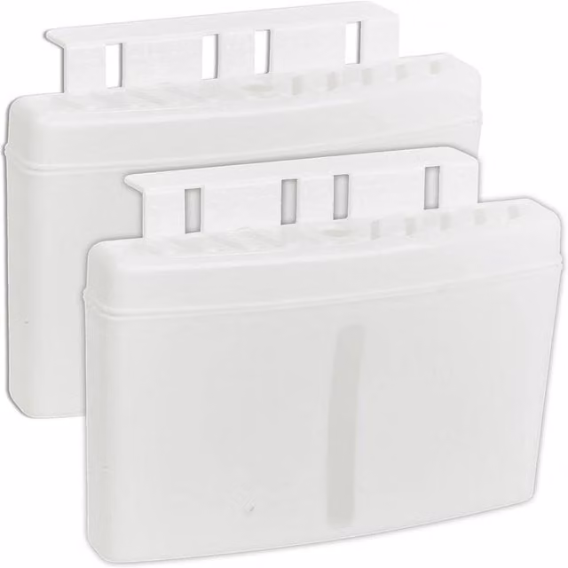 NESTLUNE White Plastic Radiator Hanging Humidifier, 0.5L, W: 100 cm, D: 15 cm, H: 15 cm