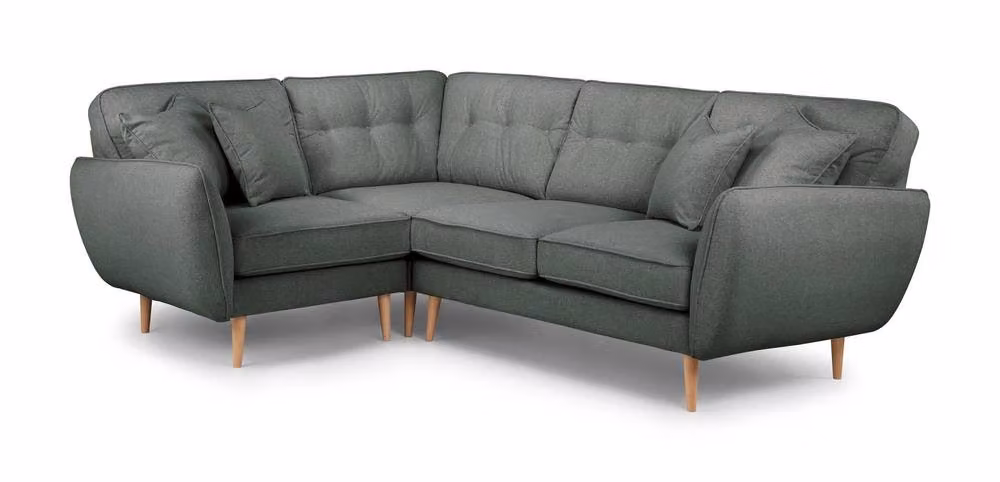 The Great Sofa Company Ailis L-Shape Corner Sofa in Dark Grey Fabric – 2