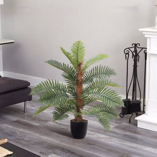 Garden Sanctuary Artificial Phoenix Fern Tree, Green, Height: 90 cm