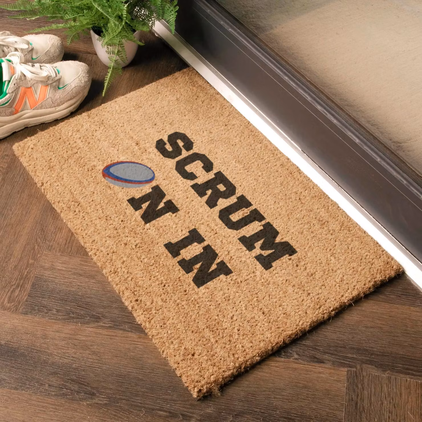 Artsy Mats Scrum On In Doormat in Brown, W/D: 60 x 40 cm – 2
