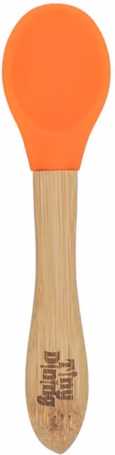Tiny Dining Bamboo and Silicone Training Spoon in Orange – 1