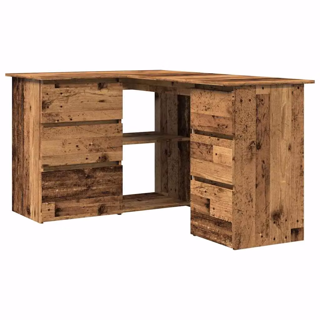 Berkfield Home Modern Corner Desk in Brown, W/D/H: 145 x 100 x 76 cm – 2