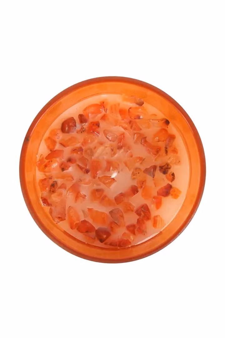 KDMD Sacral Chakra Orange Crystal Chip Tabletop Candle – 2