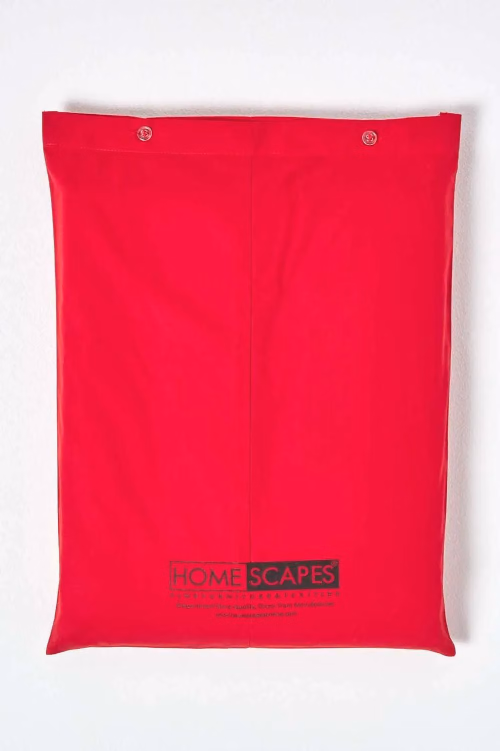 Homescapes Red Egyptian Cotton Percale Fitted Sheet, King Size, 200 Thread Count – 3