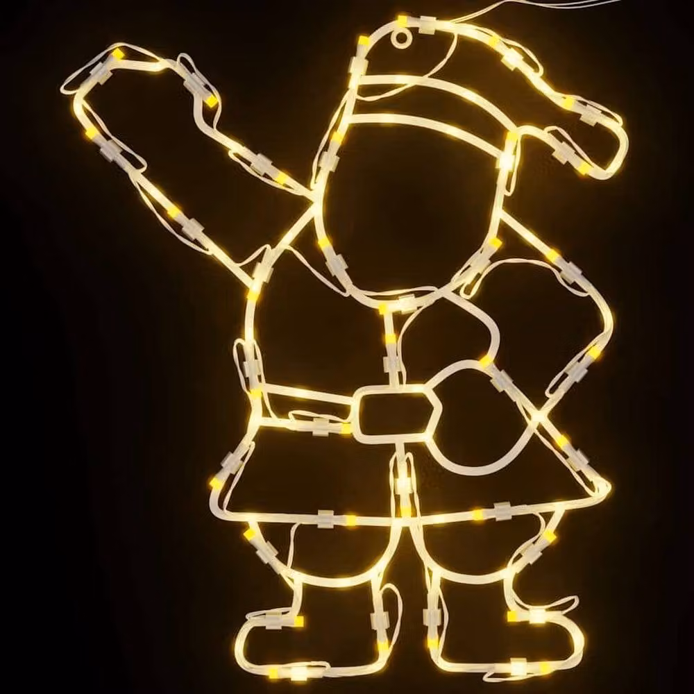 Berkfield Home Santa Silhouette Christmas Lights, 2 Pack, 35 Warm White LEDs – 4
