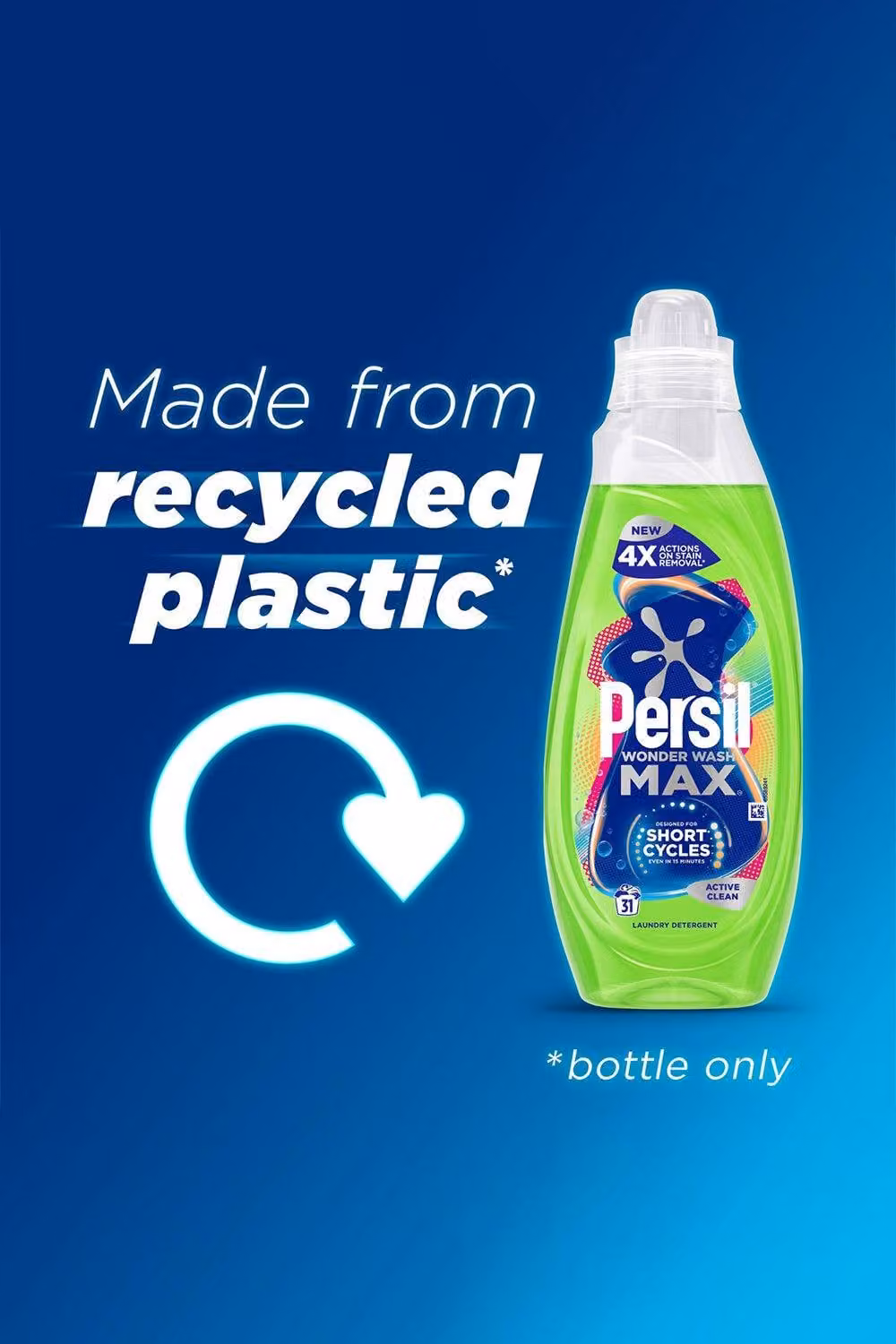 Persil Bio Liquid Laundry Detergent Wonder Wash Active Clean 837ml, 8 Pack – 5
