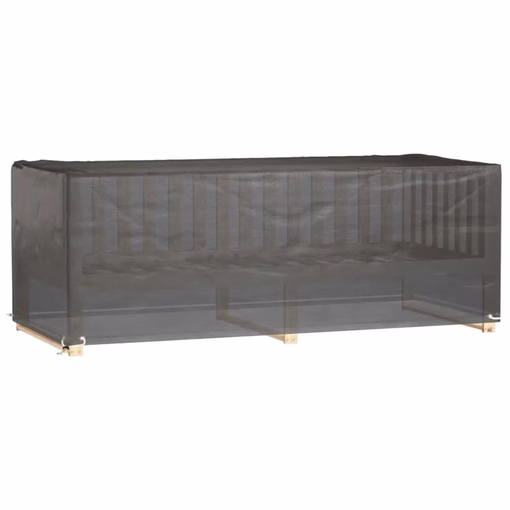 Berkfield Home Rectangular Garden Furniture Cover with 8 Eyelets, Black, W/D/H: 192 x 82 x 65 cm – 2