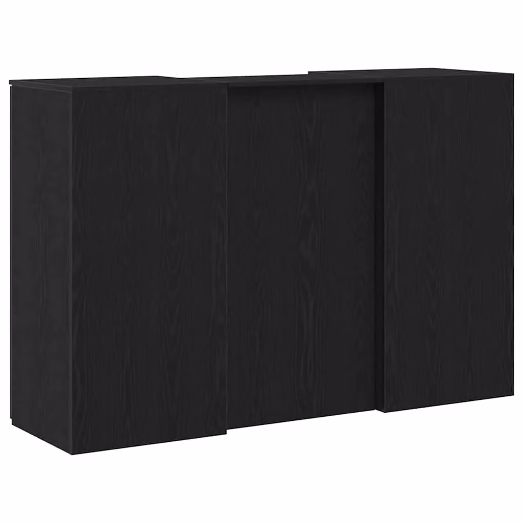 Berkfield Home Reception Desk in Black Oak, W/D/H: 155 x 50 x 103.5 cm – 4
