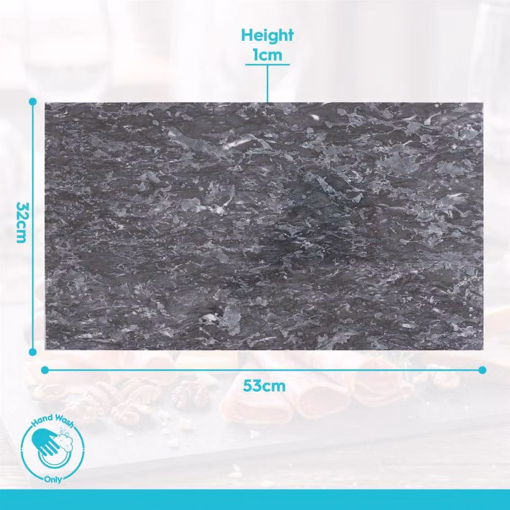 Argon Tableware Black Marble Rectangular Serving Board, W: 53 cm, D: 32 cm – 5