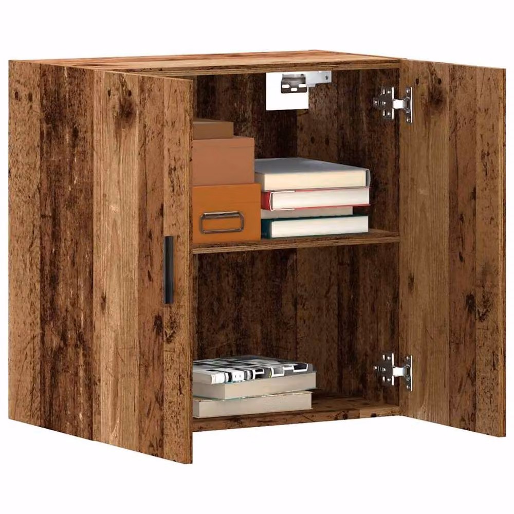Berkfield Home Wall Mounted Cabinet in Old Wood Brown, W/D/H: 60 x 31 x 60 cm – 2