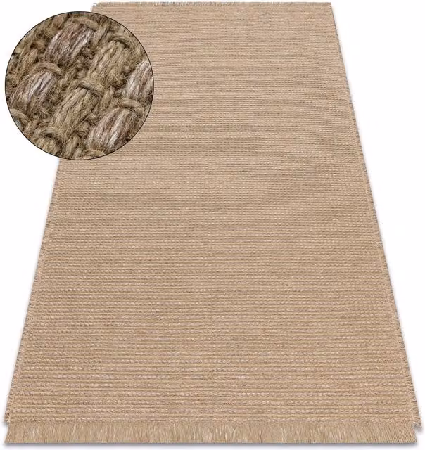 RugsX Jute Rug in Beige, W/D: 200 x 290 cm