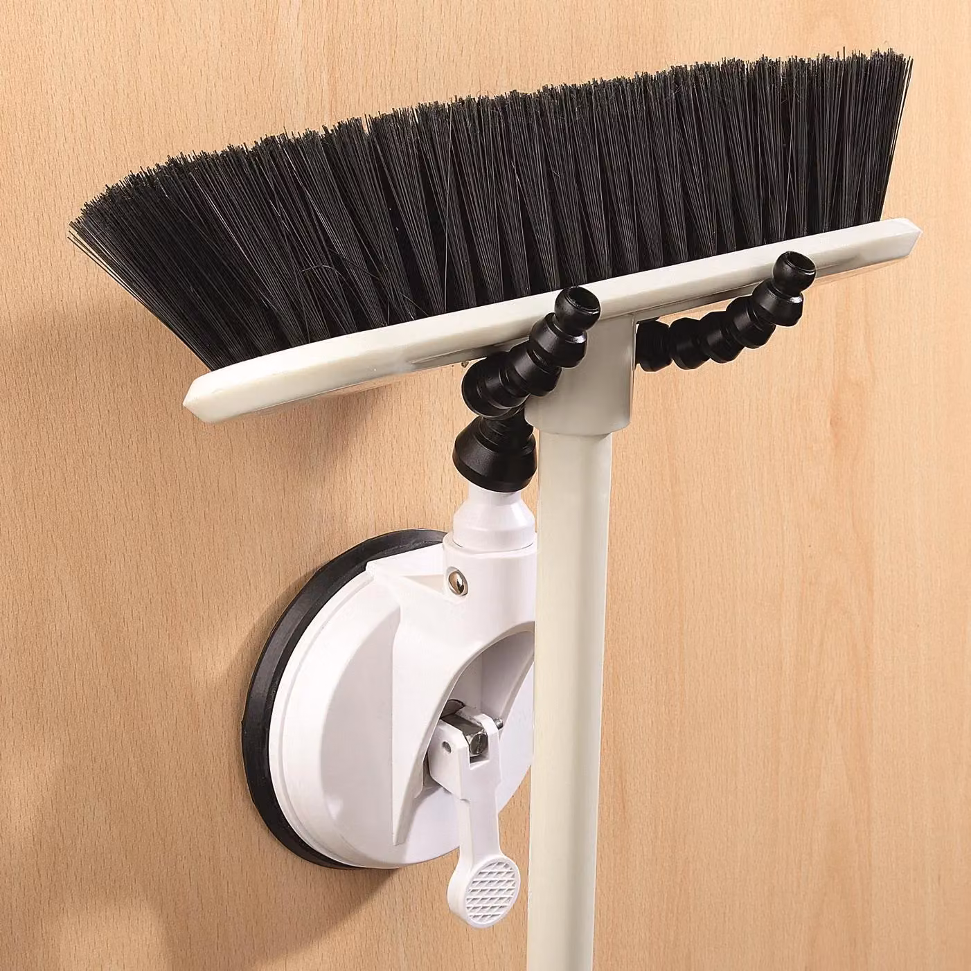 MySmartBuy Flexible Bathroom Suction Holder with 2 Adjustable Arms for Shower Head or Hairdryer, White, H: 29 cm – 3