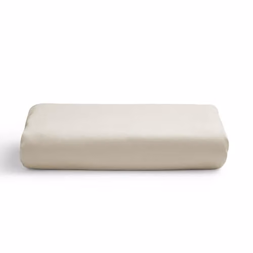 Christy 400TC Luxury Mako Satin Cotton Fitted Sheet in Beige, W: 140 cm, L: 190 cm – 2