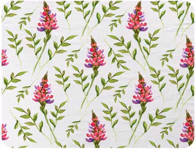 Benjamin Tate Design Pink and Green Floral Fleece Blanket, W/D/H: 120 x 150 cm – 2
